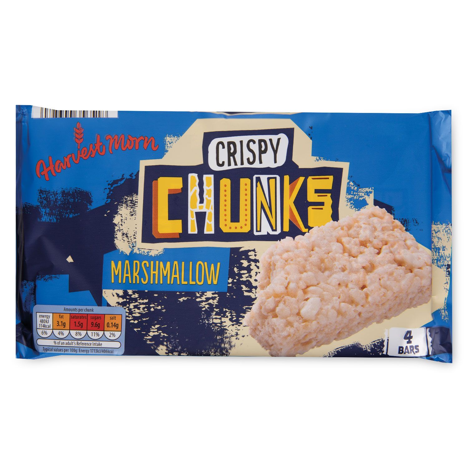 Crispy Chunks Marshmallow 112g 4 Pack Harvest Morn